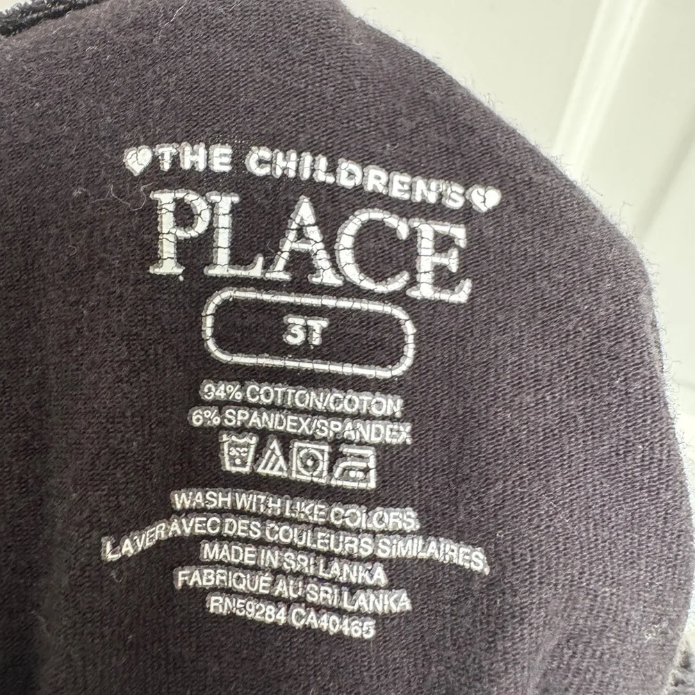 The Children's Place 3T Girls Classic Black Stretch Leggings Pants